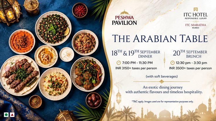 01 Itc Maratha Arabian Table - Luxury Hotel Buffet | BookMyBuffet