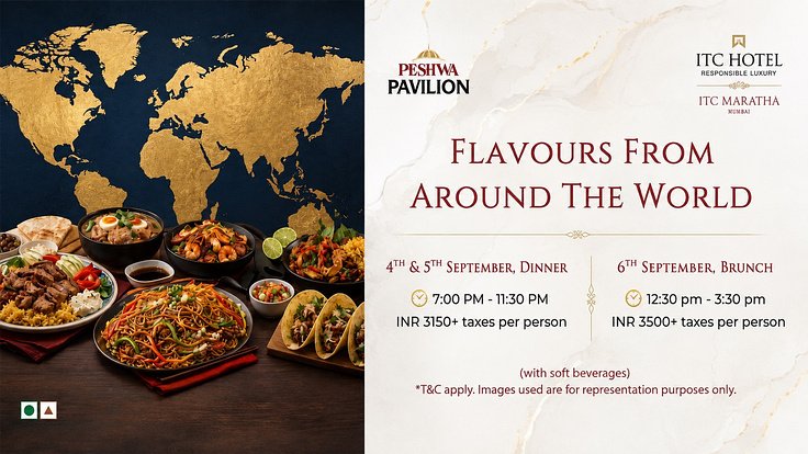 01 Itc Maratha Flavours Around The World - Luxury Hotel Buffet | BookMyBuffet