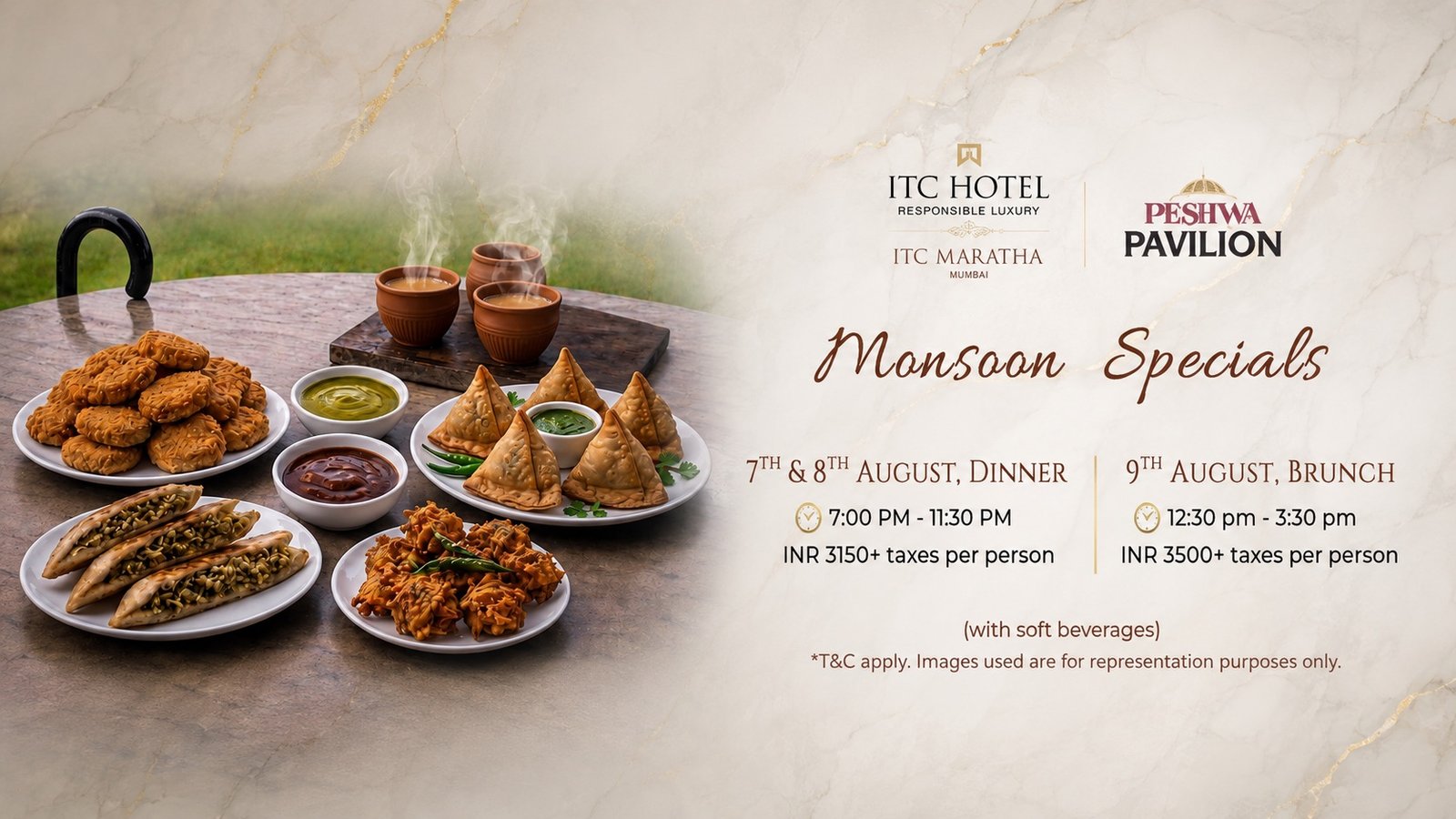 Monsoon Special - Luxury Hotel Buffet | BookMyBuffet